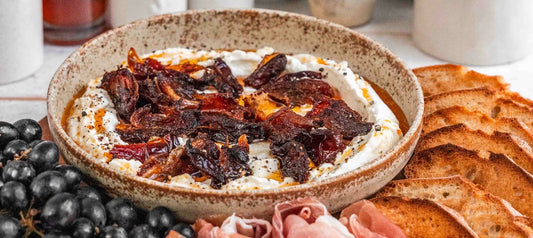 BCO SIZZLED DATES & WHIPPED GOAT'S CHEESE