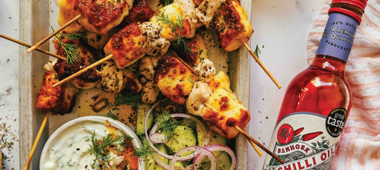 BCO HALLOUMI & CHICKEN SKEWERS