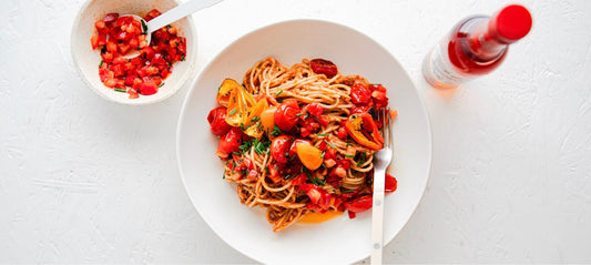 BCO RED GODDESS PASTA WITH FRESH TOMATO SALSA