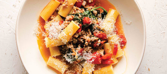 SPICY SAUSAGE & LEMON RIGATONI